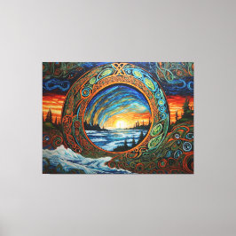 Klimatförändringstext Canvastryck