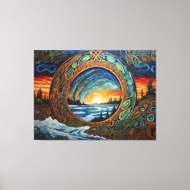 Klimatförändringstext Canvastryck (Framsida)