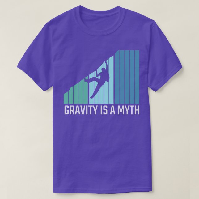 Klimatgravitet är en myt t shirt (Design framsida)