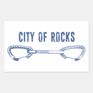 Klimatjakt i Sten Idaho Sten Rektangulärt Klistermärke
