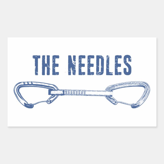 Klimatjakten i Nål Rektangulärt Klistermärke (Framsida)