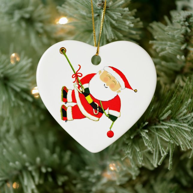 Klimatjul i sten julgransprydnad keramik (Träd)