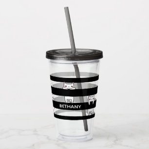 Klimatkattor på Personligen Black Rand Take Away Mugg