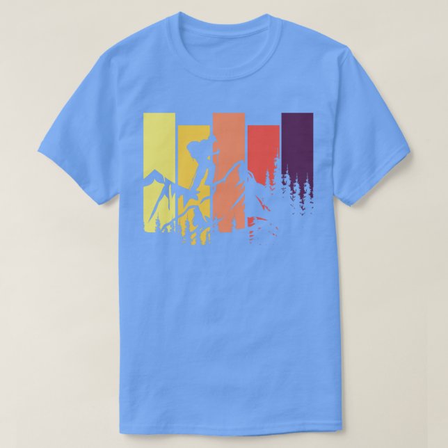 Klimatklimat för Hiker Trailblazer Mountain Kliber T Shirt (Design framsida)