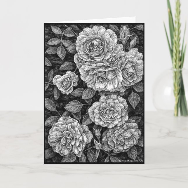 Klimatkort för hälsning av Teckning i Ro Kort (Framsida)