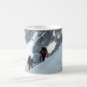 Klimatkurvor på Mont Blanc i Frankrike Kaffemugg