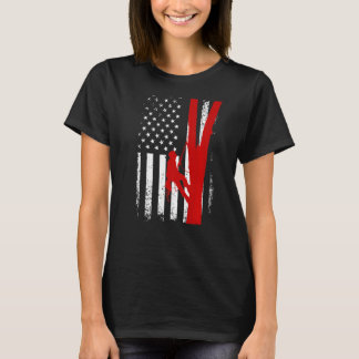 Klimatlogg för Arborist Patriotic American Flagga T Shirt