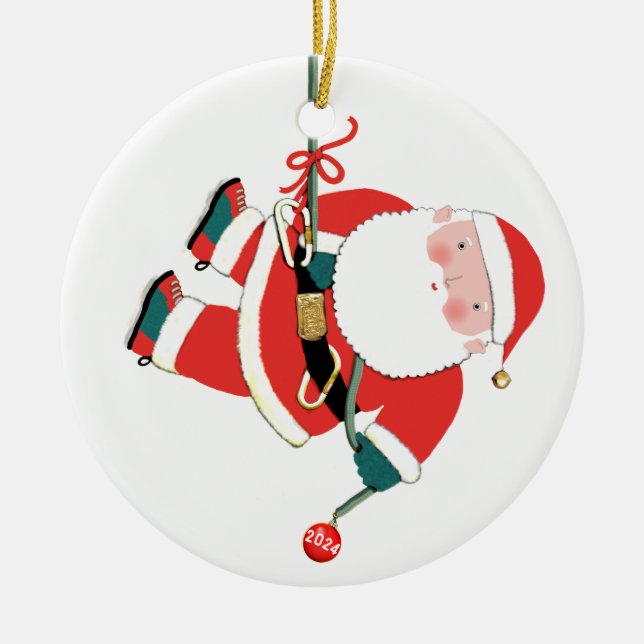 Klimatmöjligheter i sten 2023 julgransprydnad keramik (Framsidan)