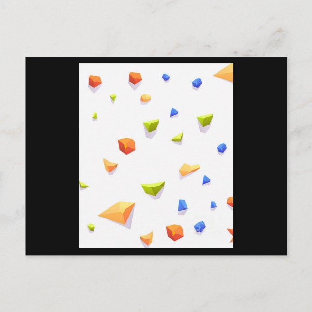 Klimatmurens grips från sten Mats Ropes Boulding S Vykort (Framsida)