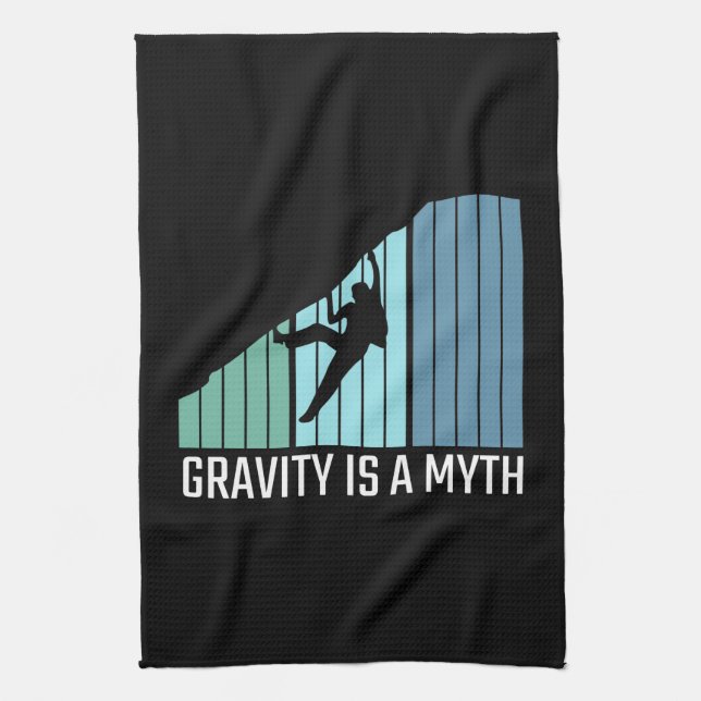 Klimatning - Gravity är en myt Kökshandduk (Vertikal)