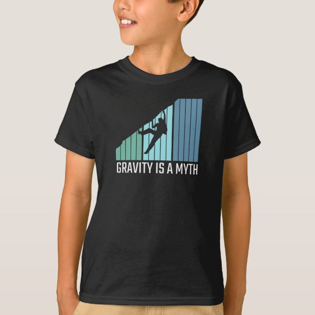 Klimatning - Gravity är en myt T Shirt (Framsida)