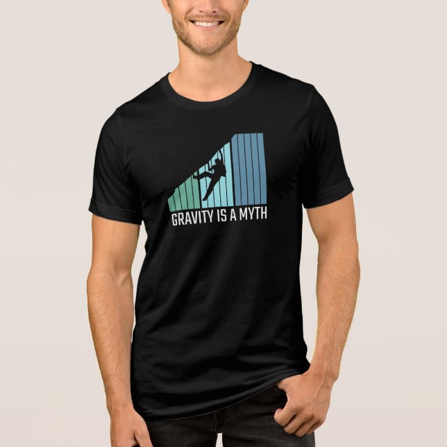 Klimatning - Gravity är en myt T Shirt (Framsida)