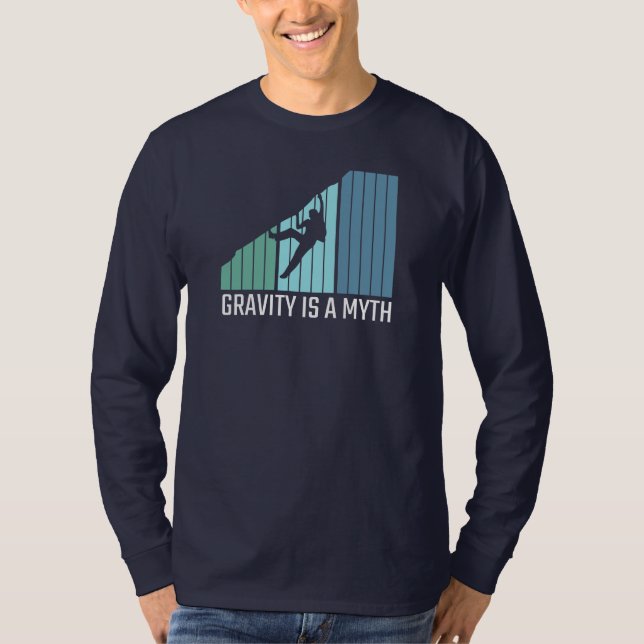 Klimatning - Gravity är en myt T Shirt (Framsida)