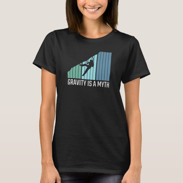 Klimatning - Gravity är en myt T Shirt (Framsida)