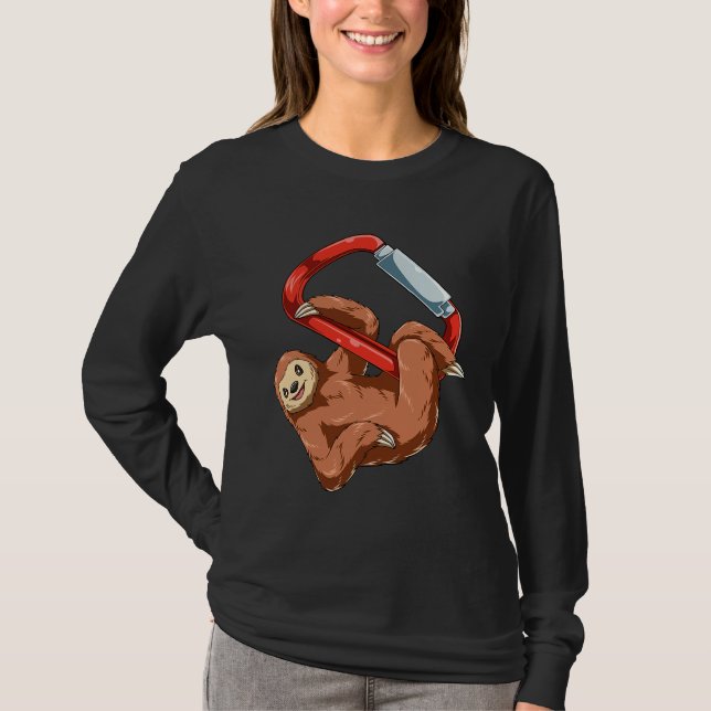 Klimatning i Sten vid nedkylning av Sloth Boulderi T Shirt (Framsida)