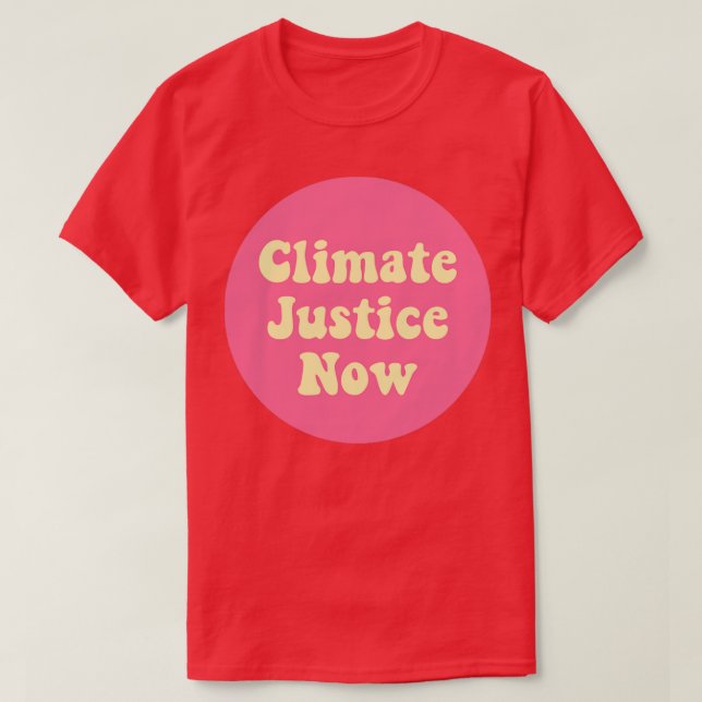 Klimaträttvisa nu t shirt (Design framsida)