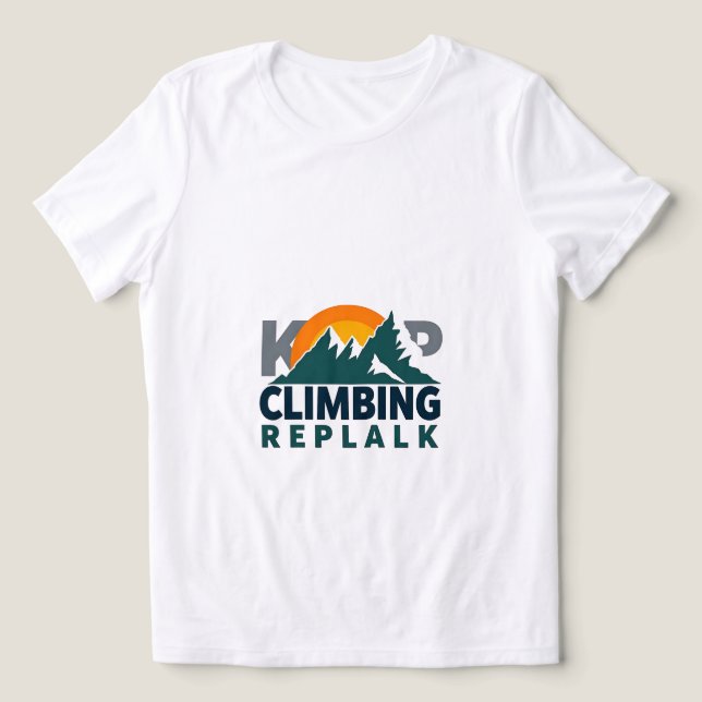 Klimatreplak Äventyr design T Shirt (Design Framsida)
