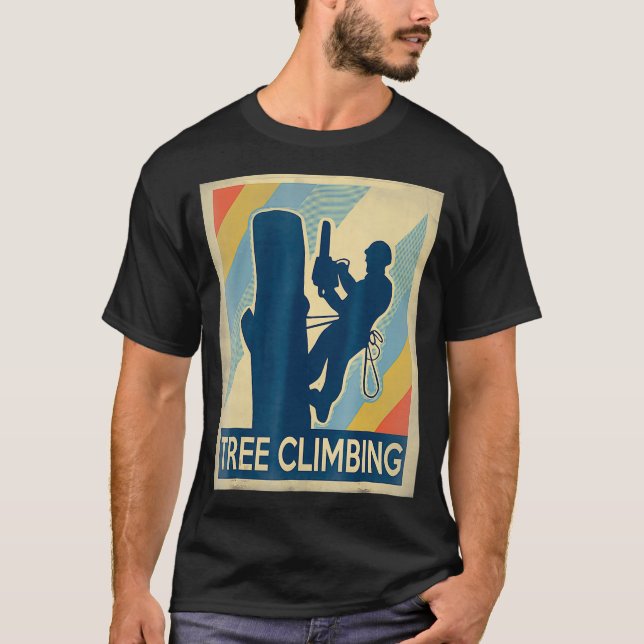 Klimatskjorta vintage Träd T Shirt (Framsida)