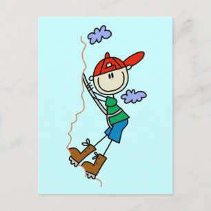 Klimatskjortor och gåvor från stick figur vykort