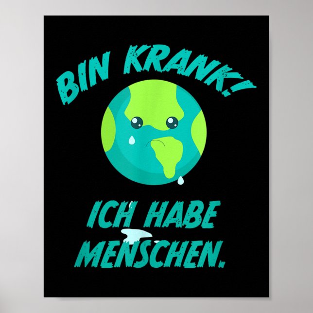 Klimatskydd Planet Jorden Miljöskydd Poster (Framsidan)