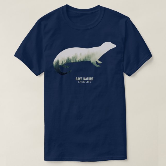 Klimatskyddsklassificering för skogsmiljön t shirt (Design framsida)