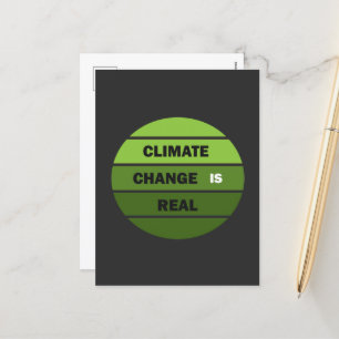 Klimatutmaningen är en verklig miljömedvetenhet helg vykort