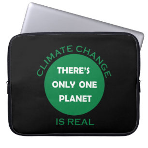 Klimatutmaningen är en verklig miljömedvetenhet laptop fodral