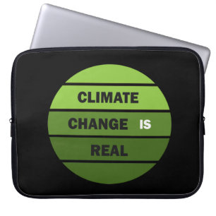 Klimatutmaningen är en verklig miljömedvetenhet laptop fodral