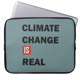 Klimatutmaningen är en verklig miljömedvetenhet laptop fodral