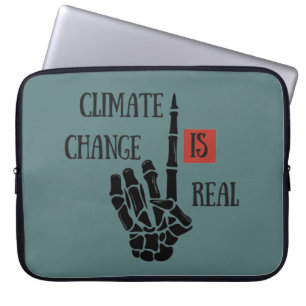 Klimatutmaningen är en verklig miljömedvetenhet laptop fodral
