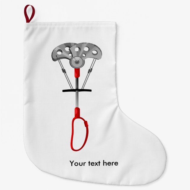 Klimatutrustning i sten stor julstrumpa (Framsidan)