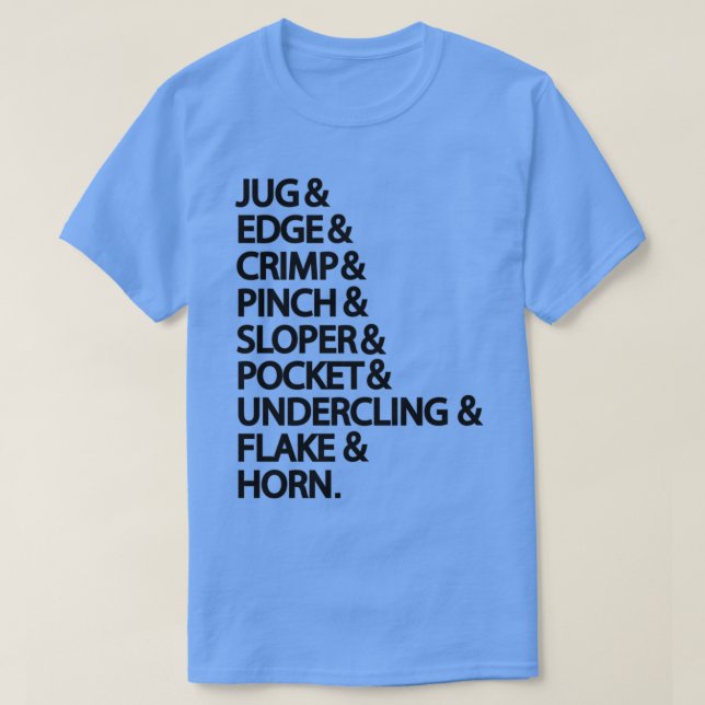 Klimatvallar för klimatsklätter i sten t shirt (Design framsida)