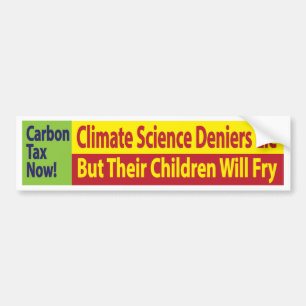 Klimatvetenskapsförnekare ljuger/men deras barn g bildekal