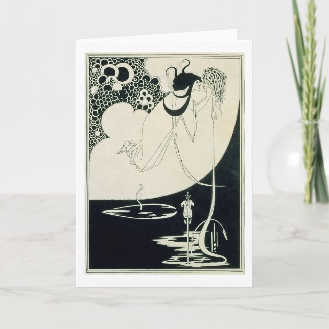 Klimaxen, illustration från "Salome" vid Oscar Wi Kort (Framsida)