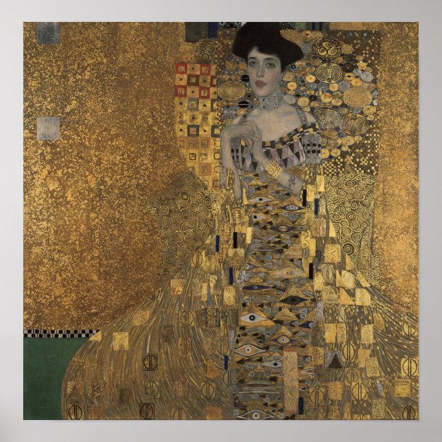 Klimt - Adele Bloch-Bauer 1907 Poster (Framsidan)
