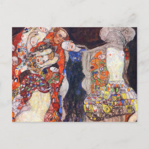 Klimt Adnera briden med slöja och andedräkt Vykort