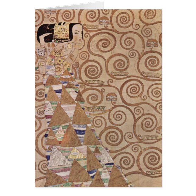 Klimt ~ Anticipation Hälsningskort (Framsidan)