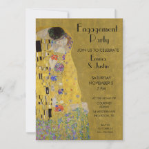 Klimt är Förlovningsfesten Kiss-Art nouveau
