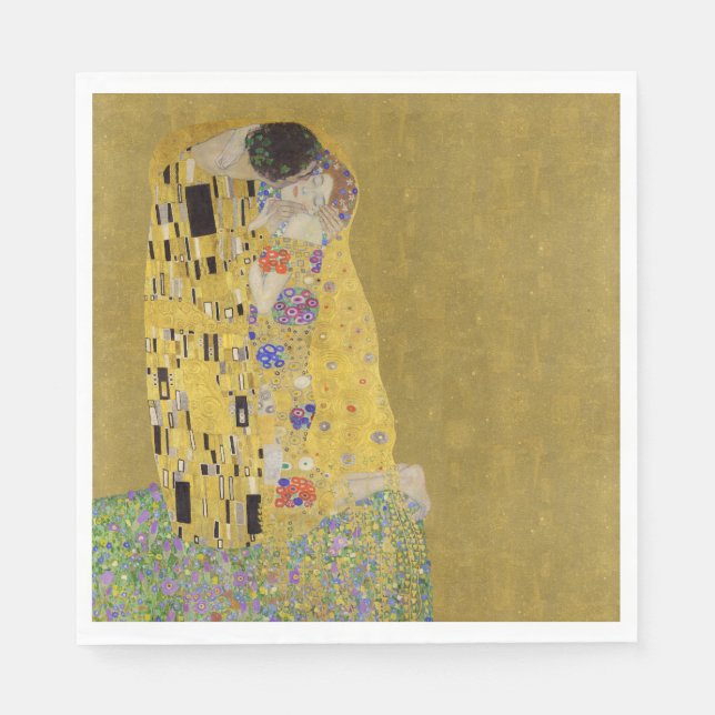 Klimt är Kiss - Romantic Art nouveau Pappersservett (Framsidan)