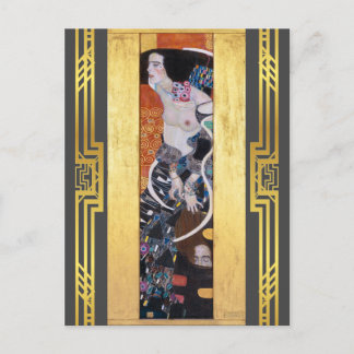 Klimt återställd Judith II Salome Art nouveau Vykort
