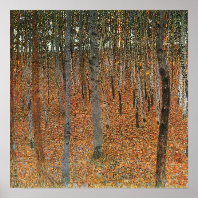 Klimt - Beech Grove 1902 Poster (Framsidan)