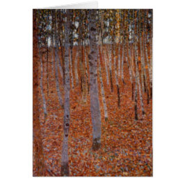 Klimt Beechwood-Forest Hälsningskort