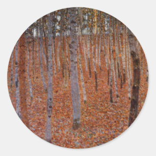 Klimt Beechwood-Forest Runt Klistermärke