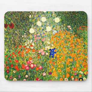 Klimt: blomsterträdgård musmatta