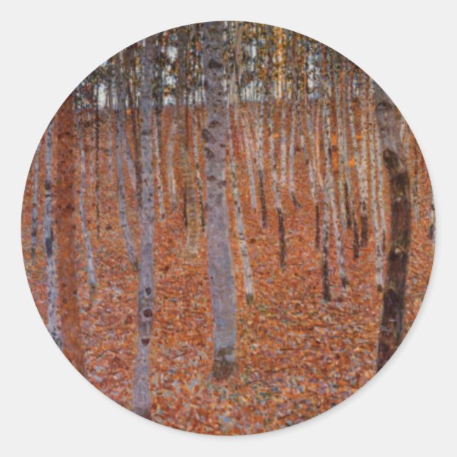 Klimt bokskog runt klistermärke (Framsida)