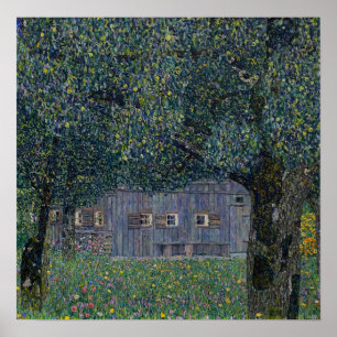 Klimt - Bondgård i Övre Österrike 1911 Poster