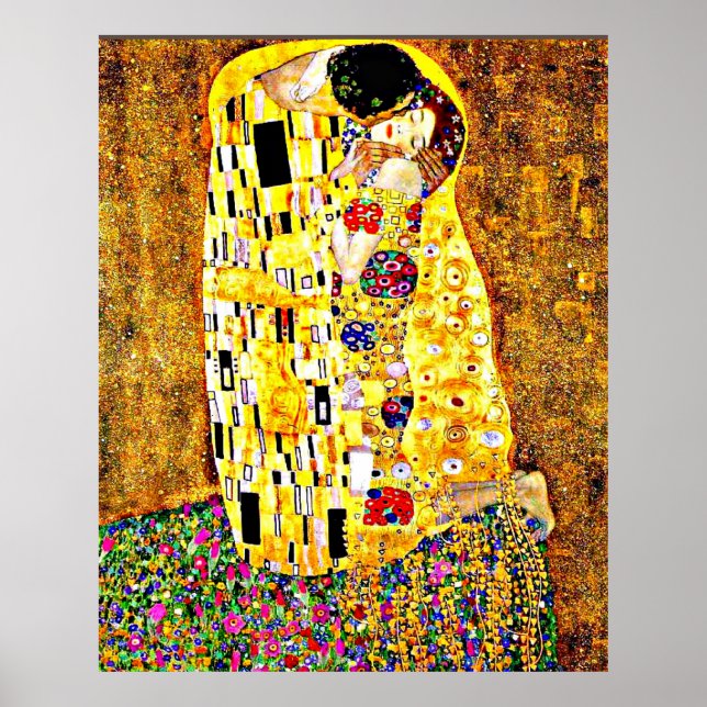 Klimt - bran Kiss (fullt längd) Poster (Framsidan)