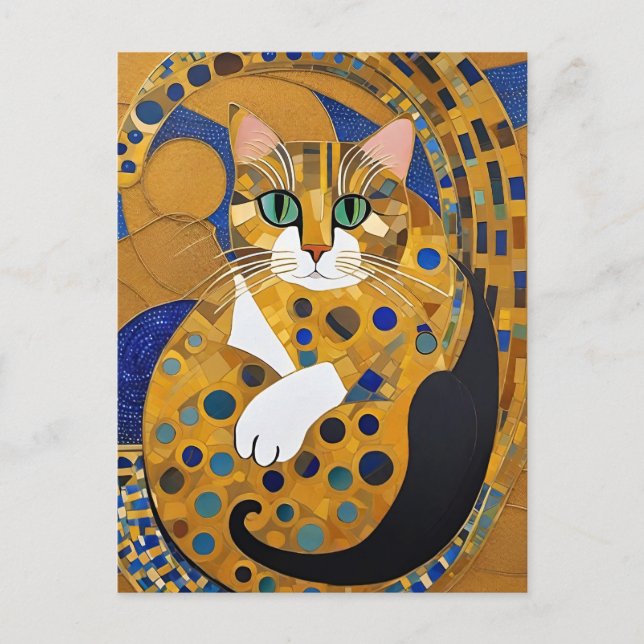 Klimt Cat-vykort Vykort (Framsida)