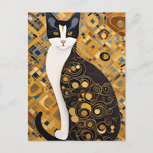 Klimt Cat-vykort Vykort (Framsida)