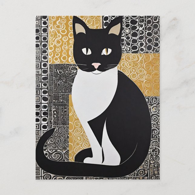Klimt Cat-vykort Vykort (Framsida)